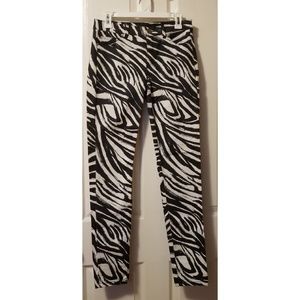 H&M Zebra Skinny Jeans